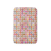 schattige bloemen, vogels, hartenpatroon badmat (Voorkant Verticaal)