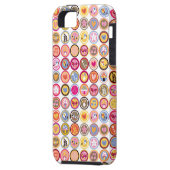 schattige bloemen, vogels, hartenpatroon Case-Mate iPhone case (Achterkant Links)