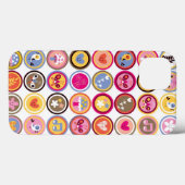 schattige bloemen, vogels, hartenpatroon Case-Mate iPhone case (Achterkant (horizontaal))