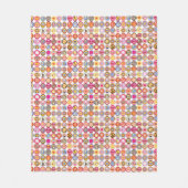 schattige bloemen, vogels, hartenpatroon fleece deken (Voorkant)