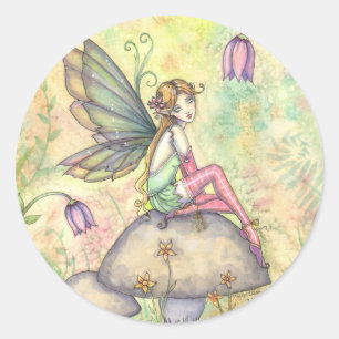 Schattige Bloemenelf in Tuin Stickers
