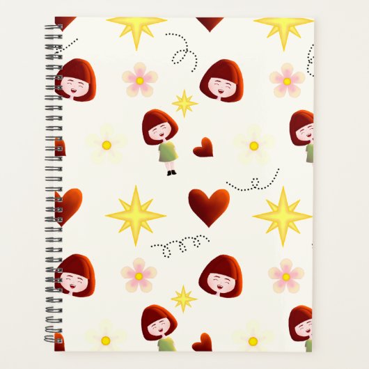 Schattige bloemengirls planner (Voorkant)