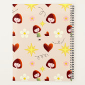 Schattige bloemengirls planner (Achterkant)