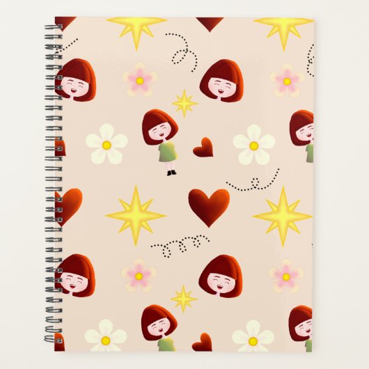 Schattige bloemengirls planner (Voorkant)