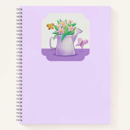 Schattige Bloemenjournaal 💜🌸💛🌷 Notitieboek (Voorkant)