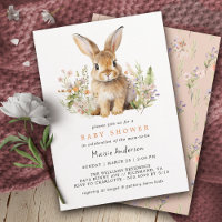 Schattige bloemenkonijn | Konijnenveer Baby shower