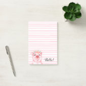 Schattige bloemenvarken post-it® notes (Kantoor)