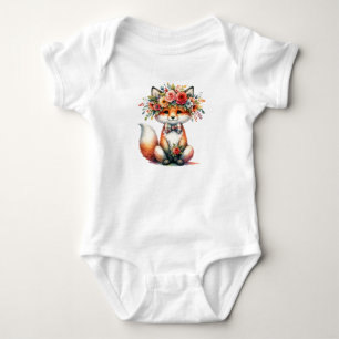 Schattige bloemenvos romper