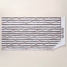 schattige bloemige monogram naam
