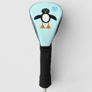 Schattige Blue Baby Boy Penguin Golf Driver Hoesje Golfheadcover