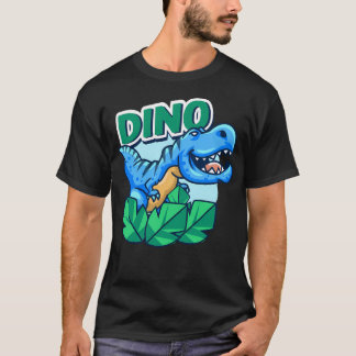 Schattige Blue Little Dino T-shirt