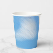 Schattige Blue Sky kids Verjaardag Papieren beker (Achterkant)