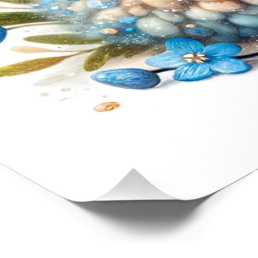 Schattige Bluebell Fairy Poster Perfect Poster (Hoek)