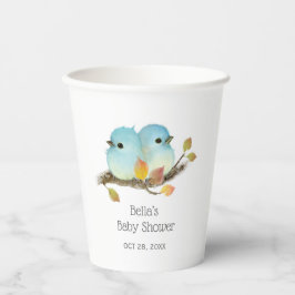 Schattige Bluebirds Bird Baby shower Papieren Bekers