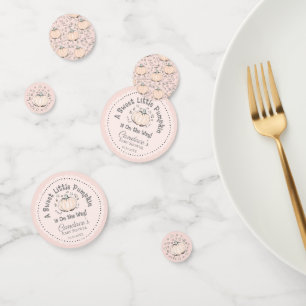Schattige Blush Pink Little Pumpkin Baby shower Confetti