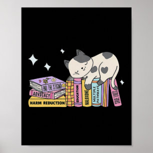 Schattige boek Cat Harm Reduction redt levens bij Poster