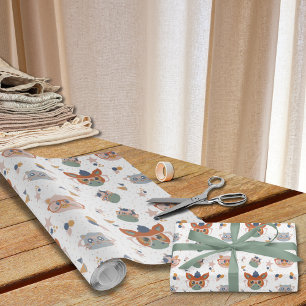 Schattige Boerderij Animal party Wrapping Paper Cadeaupapier