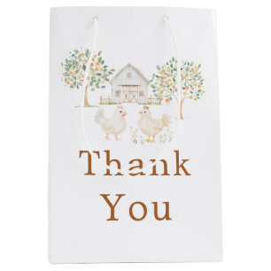 Schattige Boerderij Barn Baby shower Medium Cadeauzakje