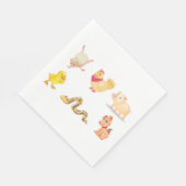 Schattige Boerderij en huisdieren Servet (Hoek)