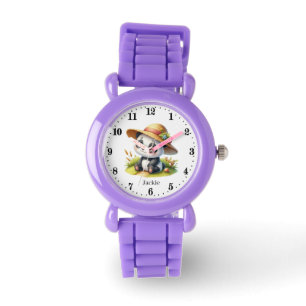 Schattige Boerderij Panda voeg naam meisjes Watch Horloge