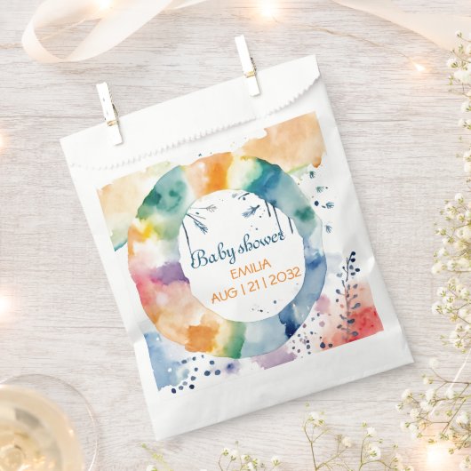 Schattige BOHO Baby shower Custom Bedankzakje (Geknipt)