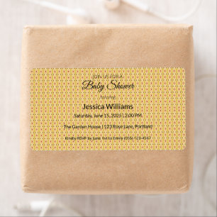 Schattige Boho Baby shower Genderneutraal, Etiket