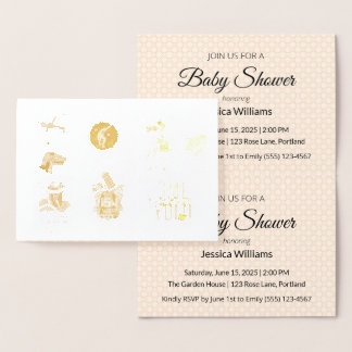 Schattige Boho Baby Shower UPDATE Folie Kaarten