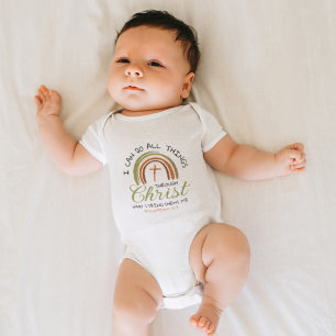 Schattige Boho Bijbelvers Christelijk Romper