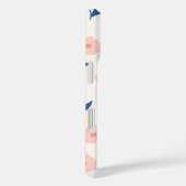 Schattige Boho chique roze bloemenpatroon Case-Mate iPhone Case (Achterkant / Rechts)