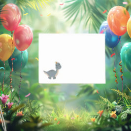 Schattige Boho Gray-dinosaurus Post-it® Notes