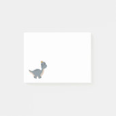 Schattige Boho Gray-dinosaurus Post-it® Notes (Voorkant)