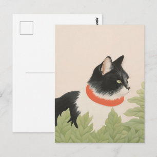 Schattige Boho Kat Briefkaart
