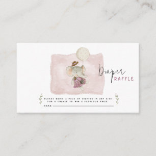 Schattige Boho Olifant Rustieke Baby Shower Informatiekaartje