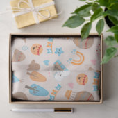 Schattige Boho Pattern op Bruin Tissuepapier (Geschenk)