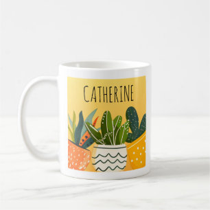 Schattige Boho Potplanten Persoonlijke Plant Liefh Koffiemok