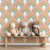 Schattige Boho Regenboog Scallop Patroon Kinder Ba