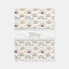 Schattige Boho regenboogpatroon Kinder fleece deke