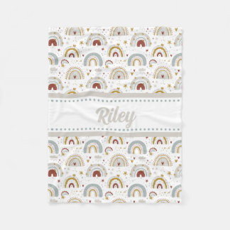 Schattige Boho regenboogpatroon Kinder fleece deke Deken