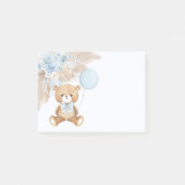 Schattige Boho Teddy Bear Pastel Blauw Ballon Post-it® Notes (Voorkant)