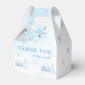 Schattige Boho Teddy Bear Sneeuwvlok Winter Baby s Bedankdoosjes (Achterkant)