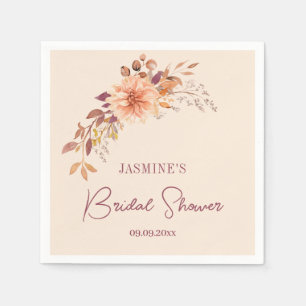 Schattige Boho Vrijgezellenfeest Papier Servet