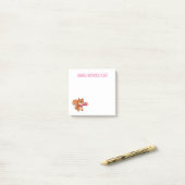 Schattige Bokssquirrel Grappig Post-it® Notes (Op bureau)