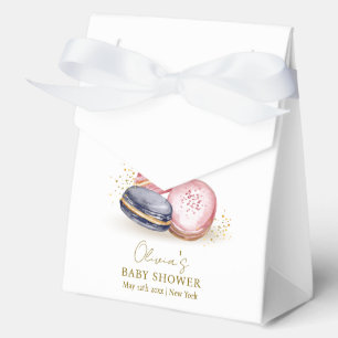 Schattige Bonjour Bébé French Macarons Baby shower Bedankdoosjes