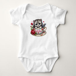 Schattige bont Baby Valentijnse Romper