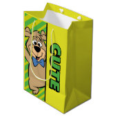 Schattige Boo-Boo-Beer Medium Cadeauzakje (Voorkant Gekanteld)