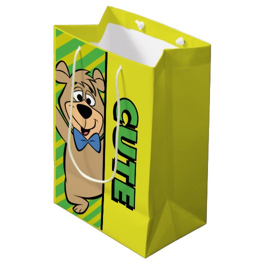 Schattige Boo-Boo-Beer Medium Cadeauzakje (Voorkant Gekanteld)