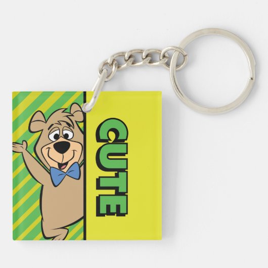 Schattige Boo-Boo-Beer Sleutelhanger (Achterkant)