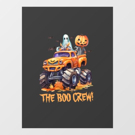 Schattige Boo Crew Moderne Jack O Lantern Hallowee Raamsticker (Vel)
