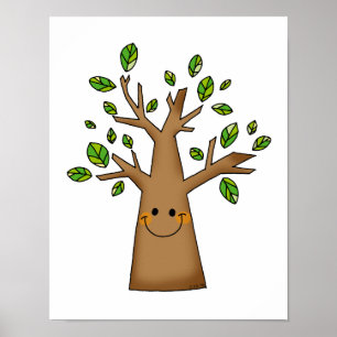 schattige boom poster