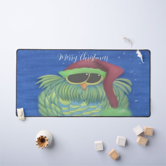 Schattige boomgaard met Santa Hat Bureaumat (Kindertafel)